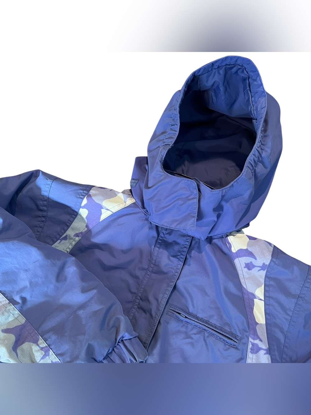 LL Bean Kids Winter Jacket Blue Hooded Coat Girls Sz L 14-16 Outdoor Outfitters
